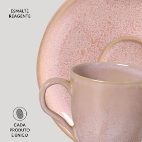 Conjunto de Xícaras de Café com Pires Porto Brasil Bio Litchi 120ml - 6 Peças - 2