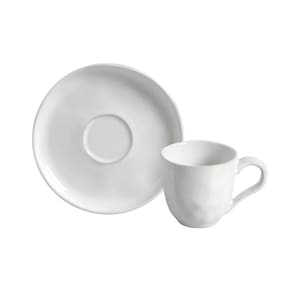 Conjunto de Xícaras de Café com Pires Porto Brasil Bio New White 120ml - 6 Peças - 1