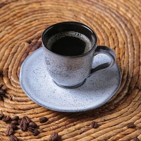 Conjunto de Xícaras de Café com Pires Porto Brasil Orgânico Echo 120ml - 6 Peças - 1