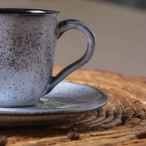 Conjunto de Xícaras de Café com Pires Porto Brasil Orgânico Echo 120ml - 6 Peças - 2