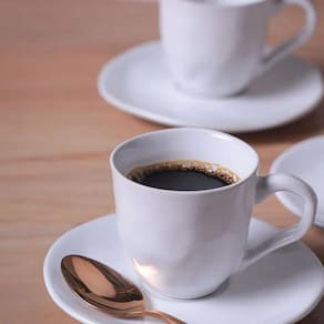 Conjunto de Xícaras de Café com Pires Porto Brasil Orgânico New White 120ml - 6 Peças - 2