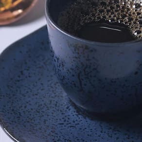 Conjunto de Xícaras de Café com Pires Porto Brasil Orgânico Night Blue 120ml - 6 Peças - 2