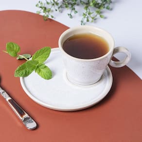 Conjunto de Xícaras de Chá com Pires Porto Brasil Neo Latte 210ml - 6 Peças - 1