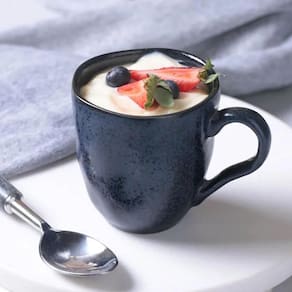 Conjunto com 4 Canecas Porto Brasil Orgânico Nigth Blue em Cerâmica Stoneware Azul - 273ml - 1