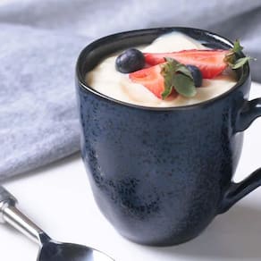 Conjunto com 4 Canecas Porto Brasil Orgânico Nigth Blue em Cerâmica Stoneware Azul - 273ml - 2