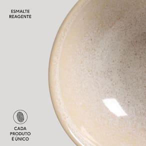 Conjunto de Cumbucas Porto Brasil Coup Stoneware Latte 360ml - 6 Peças - 3
