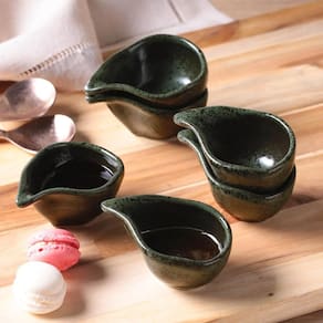 Conjunto de Molheiras Oval Porto Brasil Orgânico Greenery 40ml - 6 Peças - 1