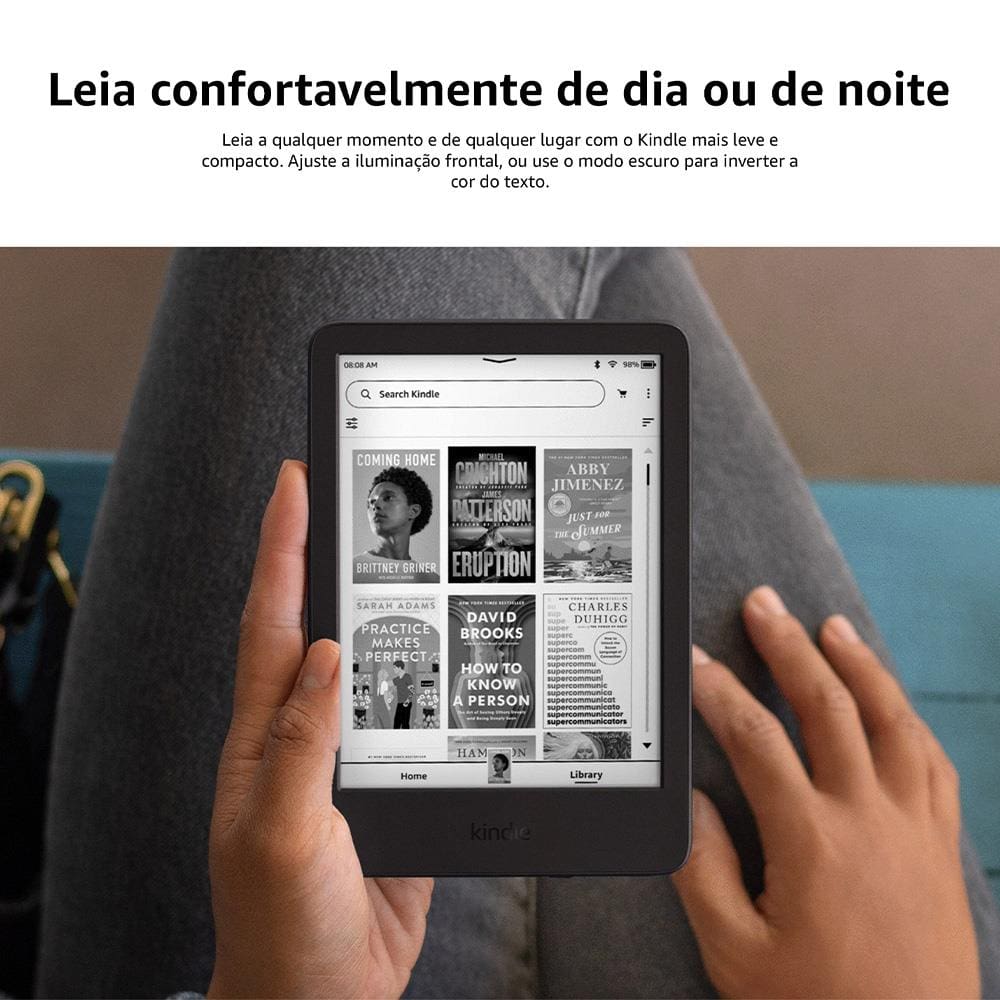 E-Reader Kindle 11ª Geração Amazon com 16GB, Luz integrada e Wi-Fi