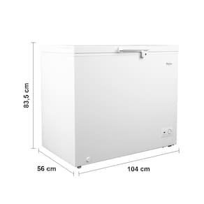 Freezer Horizontal Philco PFH260B Pés com Rodízio, 1 Porta, R600a e Degelo Manual Branco - 253 litros