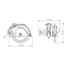 Serra Circular Tramontina Cinza com 5500 RPM - 1400W - SERRA CIRCULAR 1400 W 7.1/4 TRAMONTINA 127V - 2