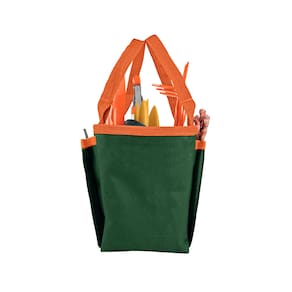 Kit para Jardinagem Tramontina com Bolsa em Lona 13 Peças – Cinza/Laranja
