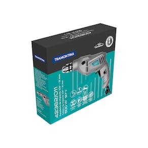 Furadeira de Impacto Tramontina 3/8” - 500W - FURADEIRA TRAMONTINA 3/8" 500 W - 127 V - 1