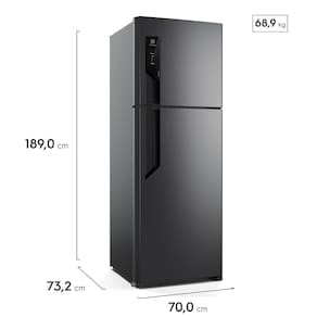 Geladeira Electrolux Frost Free TF71B Duplex Efficient com AutoSense Black Inox Look - 480 litros