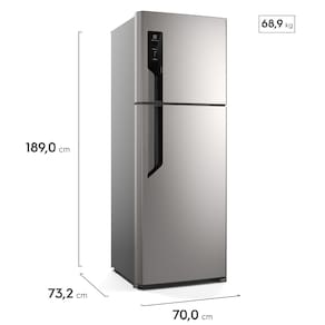 Geladeira Electrolux Frost Free TF71S Duplex Efficient com AutoSense Inox Look - 480 litros