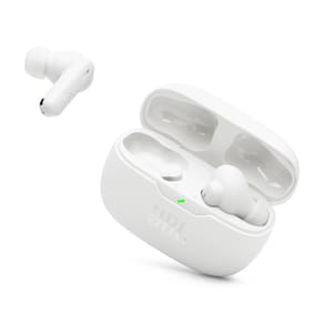 Fone de Ouvido JBL Wave Beam Buds 2 Pure Bass Bluetooth com Cancelamento de Ruído e Smart Ambient - Branco