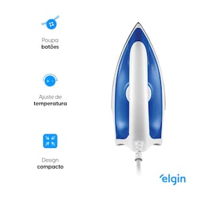 Ferro de Passar a Seco Elgin FSE20 Iron Force II - Azul/Branco