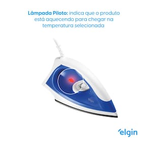 Ferro de Passar a Seco Elgin FSE20 Iron Force II - Azul/Branco