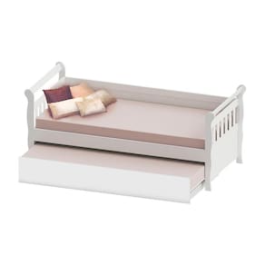 Cama Infantil Carolina Baby Julia com Cama Auxiliar e 210cm de Largura - Branco - 2