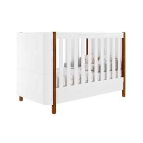 Berço Mini Cama Carolina Baby Olivia 2 em 1 com Suporte para Mosquiteiro e 135cm de Largura - Branco - 1