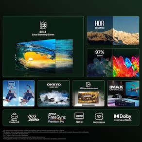 Smart TV 85" QLED 4K TCL Mini LED 85C855 com Processador AIPQ, Google TV, HDR10+, Wi-Fi, Bluetooth, Google Assistente, Dolby Vision e Atmos
