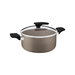 Jogo de Panelas 5 Peças Tramontina Milazzo com Revestimento Antiaderente Starflon - Amêndoa - 2