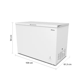 Freezer Horizontal Philco PFH300B 2 em 1 com 1 Porta, Pés com Rodízio, Gás refrigerante R600a e Degelo Manual Branco - 299 litros