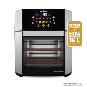 Fritadeira Elétrica Air Fryer Britânia Oven BAF16A 4 em 1 Sem Óleo com Tecnologia Air Flow 1900W - 16 litros