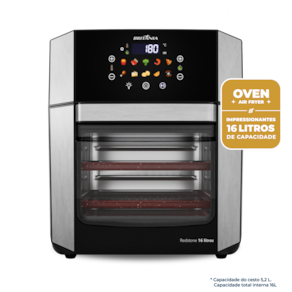 Fritadeira Elétrica Air Fryer Britânia Oven BAF16A 4 em 1 Sem Óleo com Tecnologia Air Flow 1900W - 16 litros