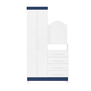 Cômoda Palumoveis New Capri com 2 Portas e 4 Gavetas – 103cm de Largura