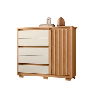Cômoda Sapateira Palumoveis Duetto com 5 Gavetas e 1 Porta – 125cm de Largura