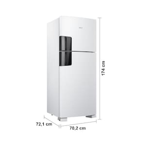 Geladeira Consul Frost Free CRM50LB Duplex Branca com Função Turbo, Iluminação em LED e Filtro Antiodor - 410 litros
