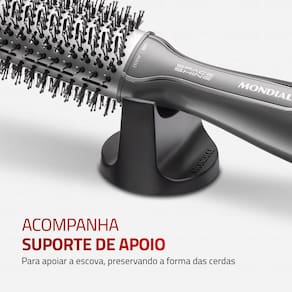 Escova Secadora Slim Mondial Space Shine ES-20 com Cerdas Duplas, Revestimento Tourmaline Íon, 1300W, Bivolt - Grafite