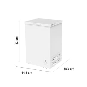 Freezer Horizontal Philco PFH105B 2 em 1 com Gás Refrigerante R600a, Pés com Rodízio e Degelo Manual Branco - 99 litros