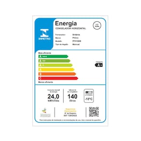 Freezer Horizontal 140 litros Philco PFH160B 2 em 1 Gás Refrigerante R600a Pés com Rodízio Degelo Manual Branco