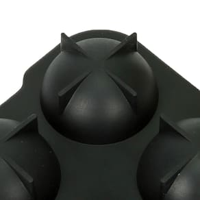 Forma para 4 Gelos Esfera Full Fit Dynasty Silicone Preto - 12x12x5cm - 1
