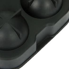 Forma para 4 Gelos Esfera Full Fit Dynasty Silicone Preto - 12x12x5cm - 2