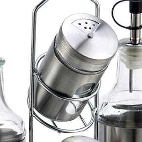 Galheteiro Dynasty com Suporte em Aço Inox - 4 Peças - 1