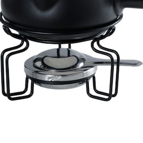 Aparelho de Fondue para Queijo Fracalanza em Cerâmica 8 Peças - Preto - 2