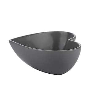 Bowl L`Hermitage Lovely Coração Porcelana 580ml - Cinza