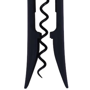 Saca-rolhas Dynasty em Zamac e Plástico - Preto - 1