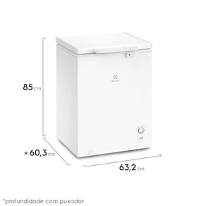 Freezer Horizontal Electrolux HE150 143 litros com função Turbo Freezer - Branco
