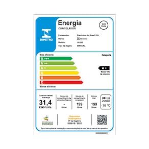 Freezer Horizontal Electrolux HE200 199 litros com função Turbo Freezer - Branco