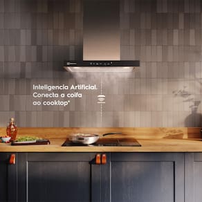 Coifa de Parede Electrolux CE6TF Experience com Inteligência Artificial e Alto Poder Sucção Inox – 60cm