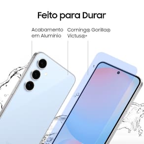 Smartphone Samsung Galaxy S24 FE 5G Azul 256GB, 8GB RAM, Exynos 2400e, Octa-Core, NFC, Câmera Tripla até 50MP e Tela Amoled Dinâmico 6.7"