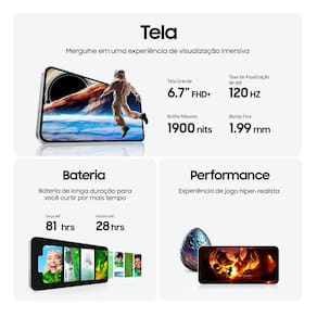 Smartphone Samsung Galaxy S24 FE 5G Azul 256GB, 8GB RAM, Exynos 2400e, Octa-Core, NFC, Câmera Tripla até 50MP e Tela Amoled Dinâmico 6.7"