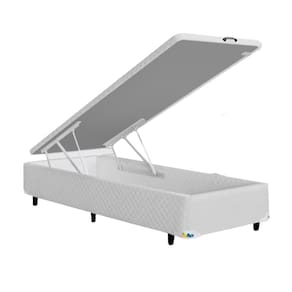Base Box para Colchão King Size MGA Itaflex Universal com Baú e Pistão à Gás, 34x96x203cm - Branco