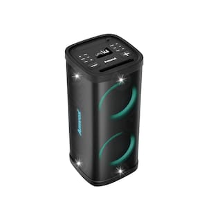 Caixa de Som Amplificada Amvox ACA1200 com Bluetooth, TWS, Power X, Luzes de LED, Chip AX1 e Rádio FM Bivolt - 1200W RMS