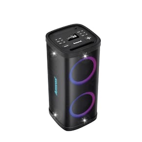 Caixa de Som Amplificada Amvox ACA1200 com Bluetooth, TWS, Power X, Luzes de LED, Chip AX1 e Rádio FM Bivolt - 1200W RMS
