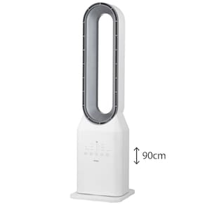 Circulador de Ar Spirit Bladeless com 3 Velocidades, Timer, Função Bom Sono e Vento Natural - Branco/Prata - 110V - 3