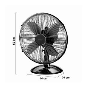 Ventilador de Mesa 40cm Spirit Retro com 3 Velocidades e Função Oscilação – Chumbo Metálico